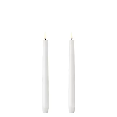 Uyuni Taper candle Dinerkaarsen Nordic White 2,3 x 25 cm set a 2